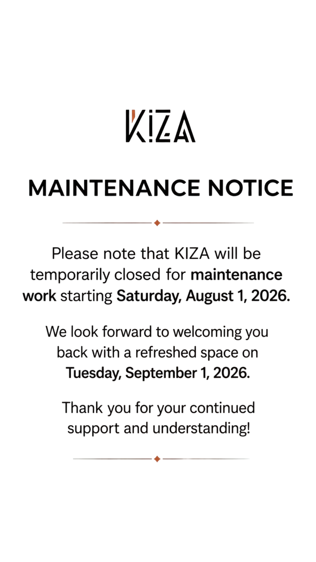 KIZA DUBAI 2026